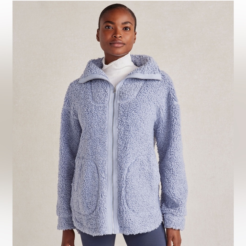 NWOT New Haven Well Within Sherpa Jacket Coat S Blue